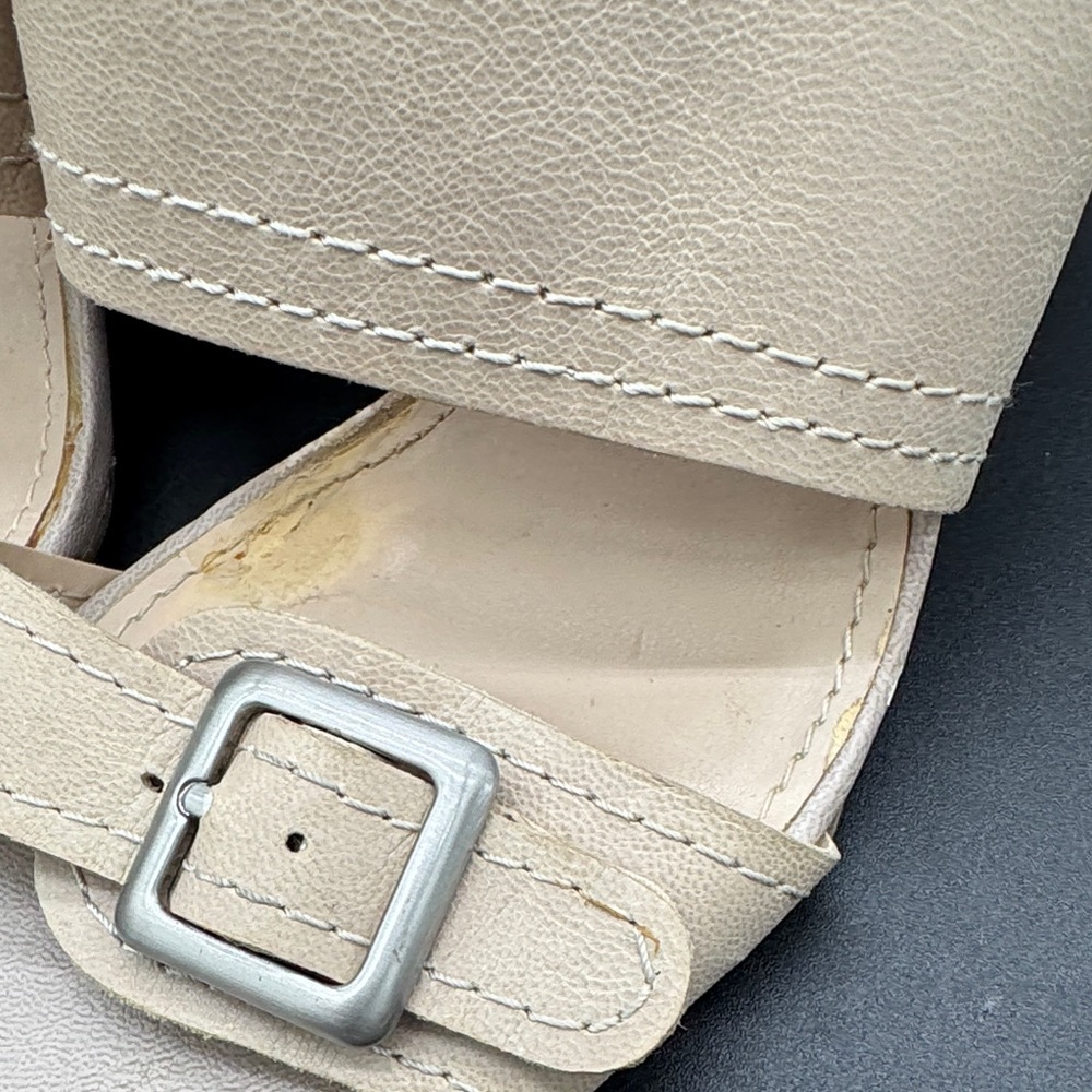 Franco Sarto Florella Tan Mules with Buckle Detail Size 6.5 - Picture 10 of 11